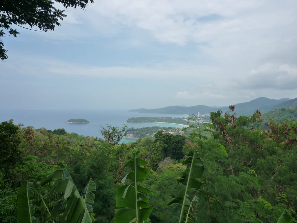 Kata Noi, Kata and Karon bays seen from Karon View Point in Phuket